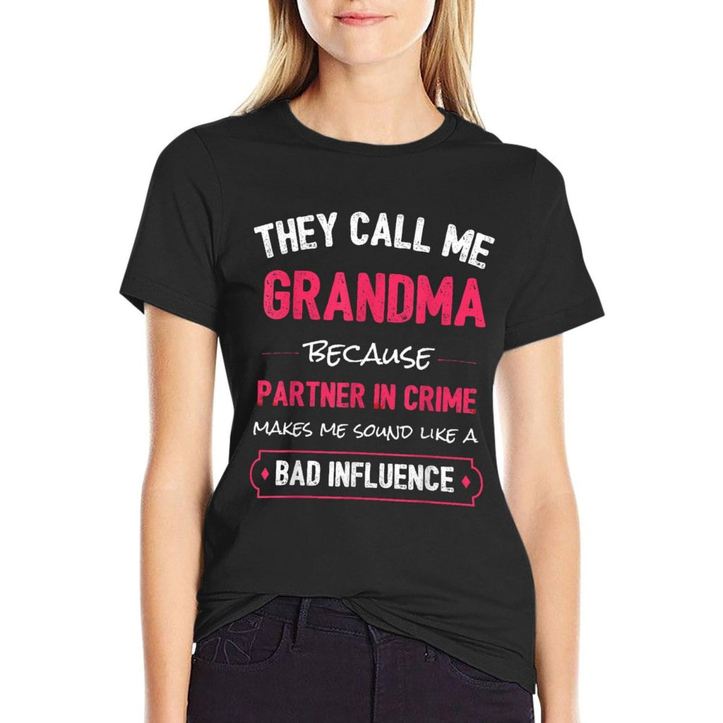 Funny Grandma, Grandma Partner In Crime  Relaxed-fit T-Shirt