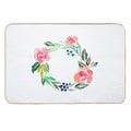 Watercolor Wreath  Slip-Resistant Bath Mat