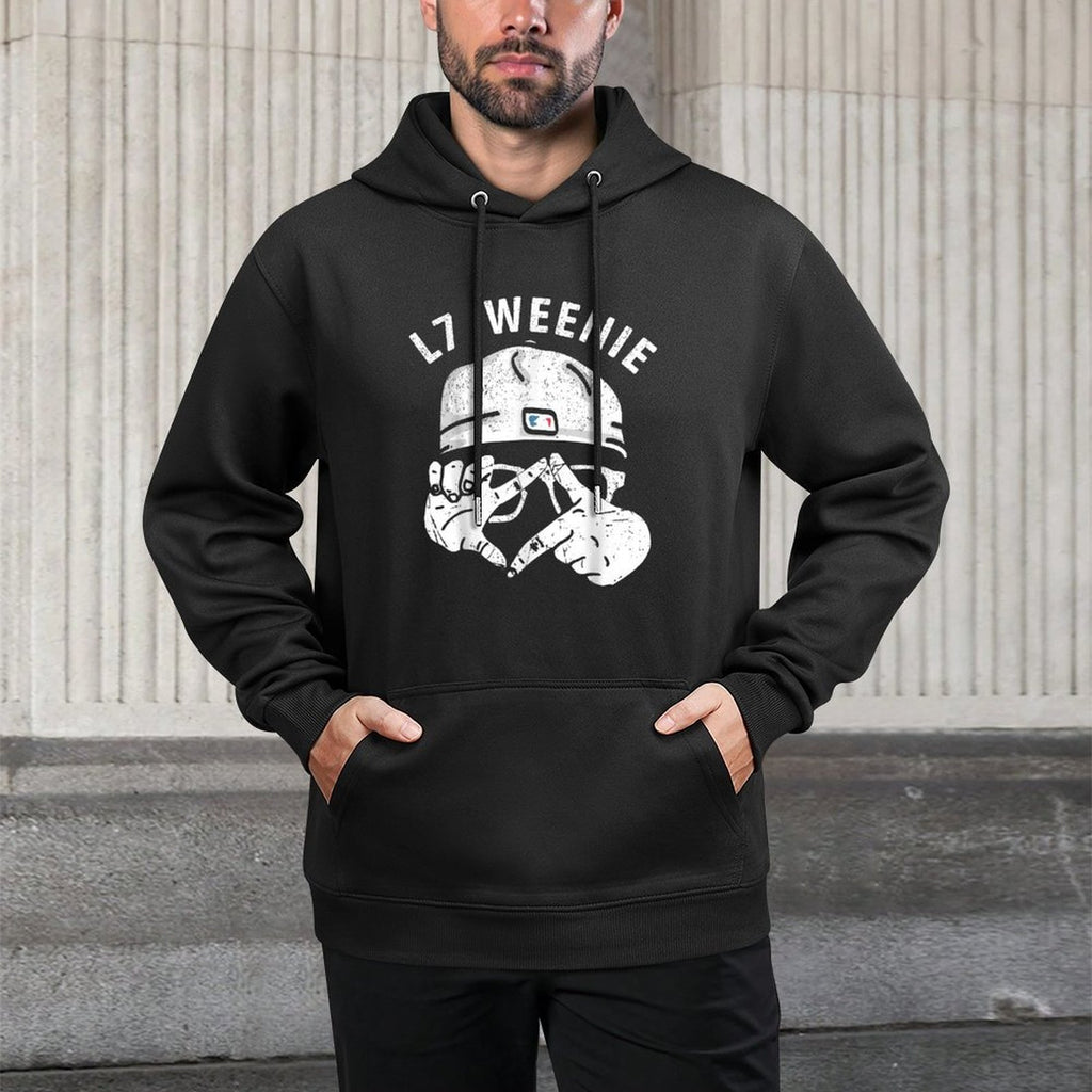 Funny Baseball Softball Season Apparel L7 Weenie Machine Washable Hoodie