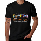 Fa-Thor Like Dad Just Way Mightier Hero Fathers Day  Trendy Pattern T-Shirt