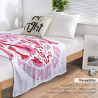 Pink Pony Club Chappell Roan Pink Design Sustainable Throw Blanket