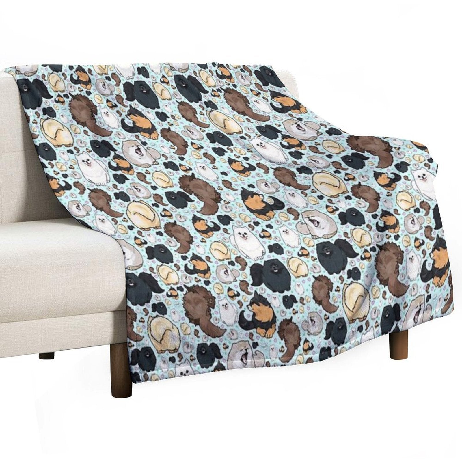 Pomeranians Premium Throw Blanket