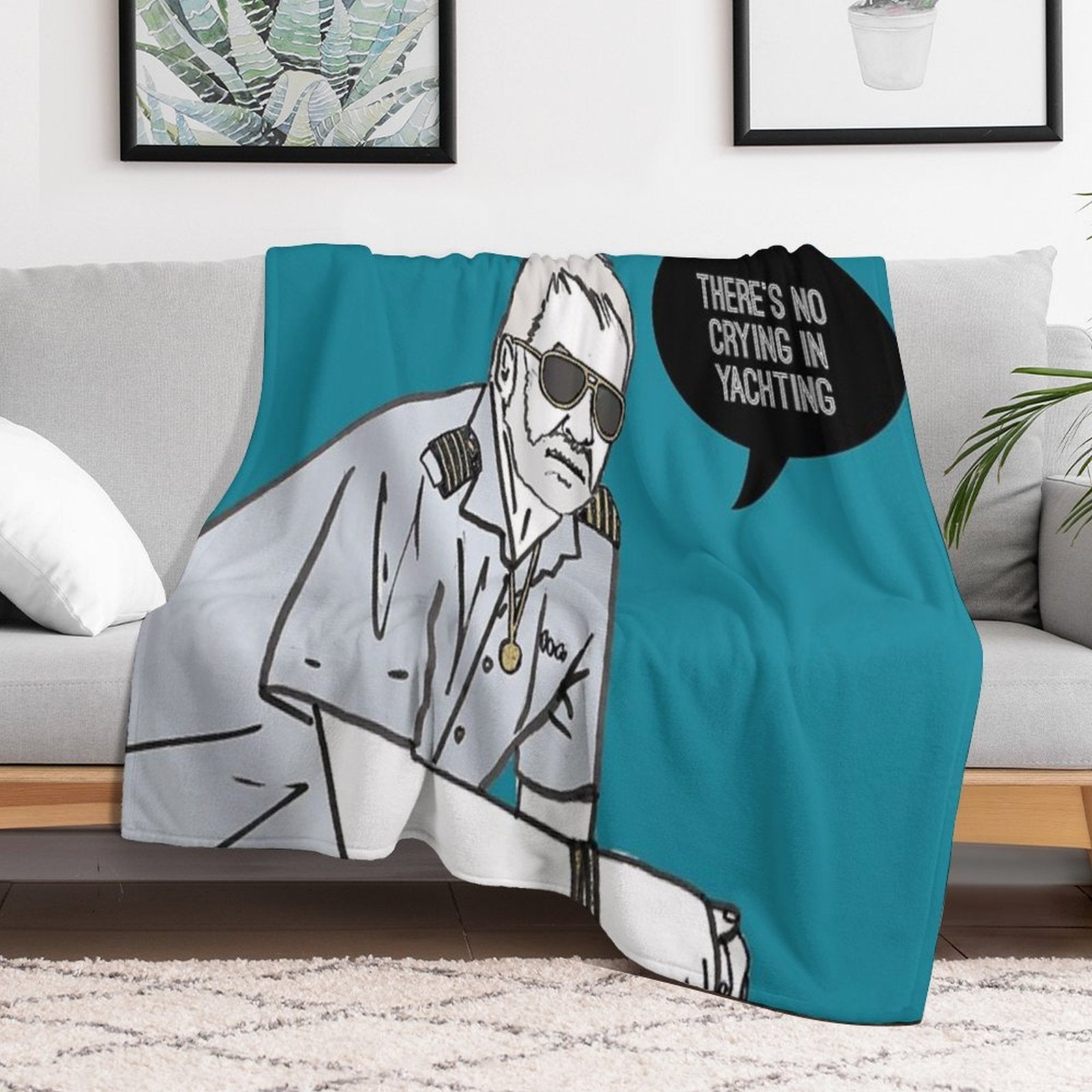 No Crying in Yachting Quick-dry Throw Blanket