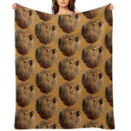 Just Resting Capybara Plush Throw Blanket
