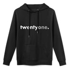 Minimalist Twenty-One 21st Birthday Shape Retention Hoodie