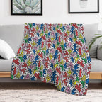 Haring Pop Art Shrink-resistant Throw Blanket
