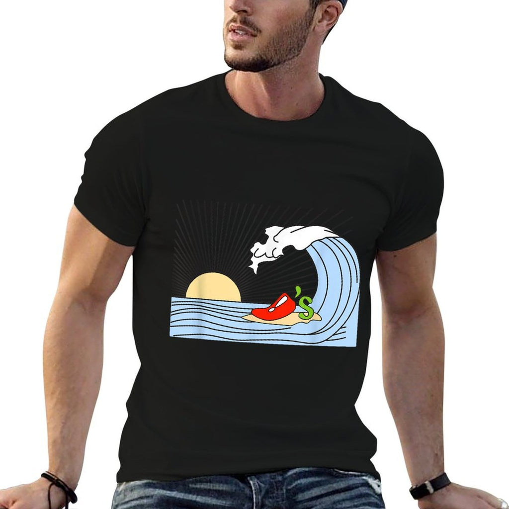 Surfing Wave Chilis Funny For Men Women  Quick-drying T-Shirt