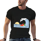 Surfing Wave Chilis Funny For Men Women  Quick-drying T-Shirt