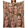 Jennifer Aniston Collage Machine-washable Throw Blanket