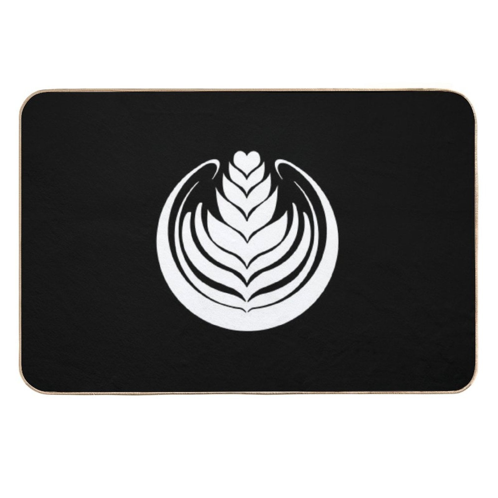 Latte Art Tulip  Slip-Resistant Bath Mat