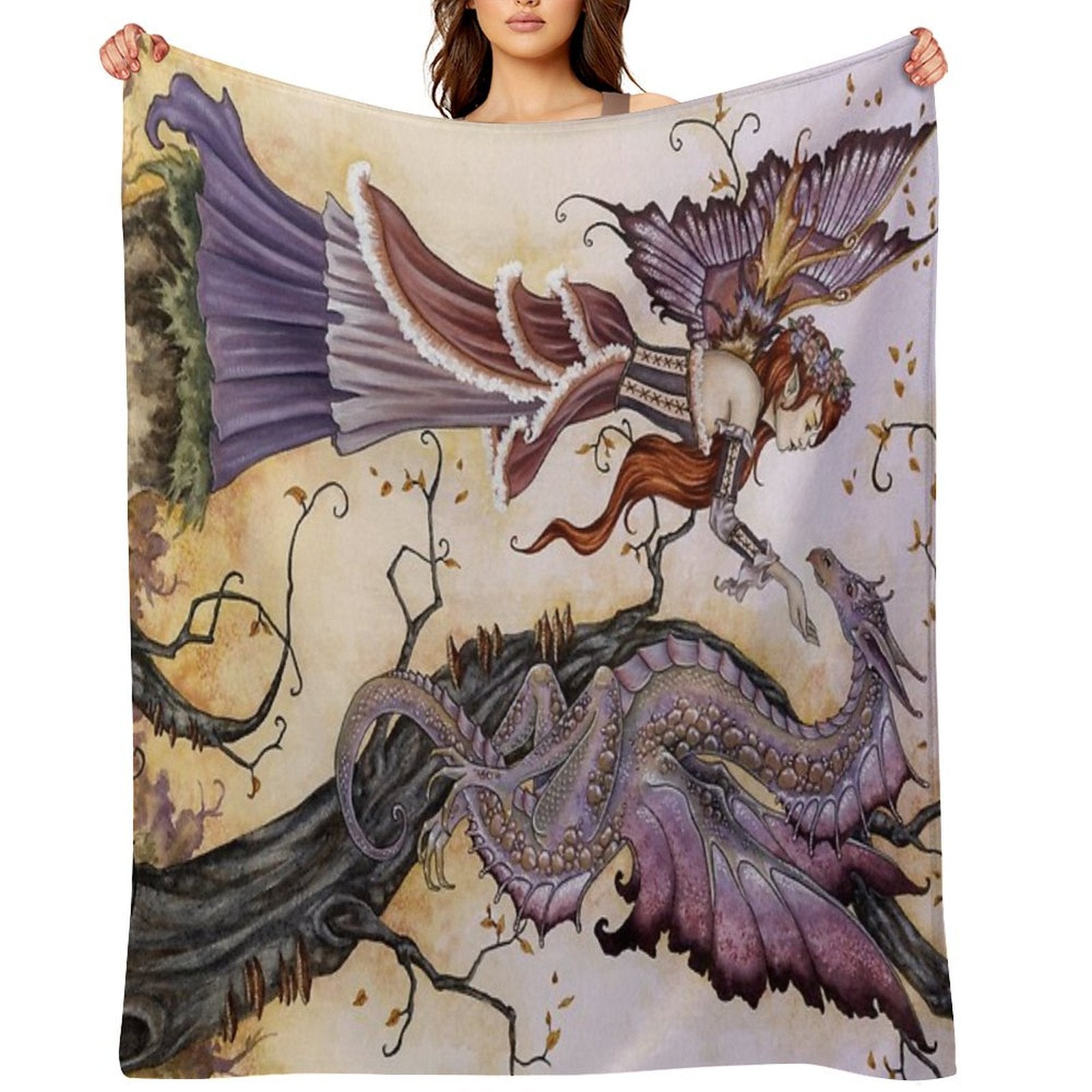 The Dragon Charmer Lightweight Throw Blanket