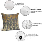 Modern Gold Look Soft Style Accent Throw Pillow