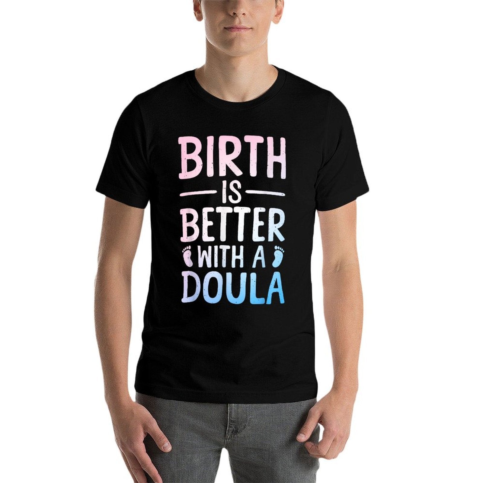 Doula Art For Women Childbirth Support Baby Catcher Doula  Easy-care T-Shirt
