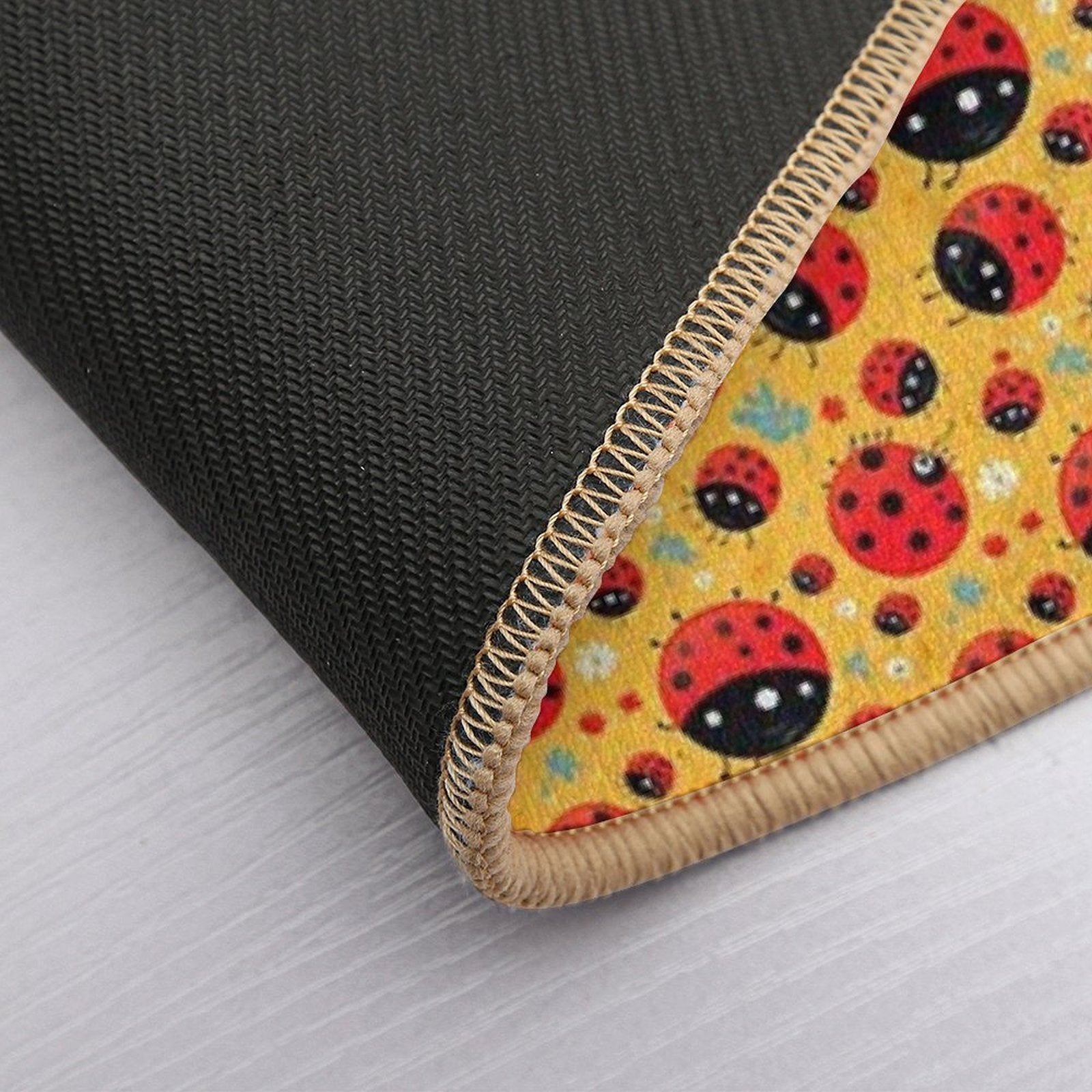 Lovely Ladybugs  Easy Maintenance Bath Mat