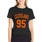 Cleveland Ohio US American College Font Number 95  Slim-fit Cut T-Shirt