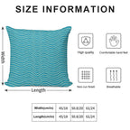Surfing Waves Blue Soft Warmth Comfort Throw Pillow