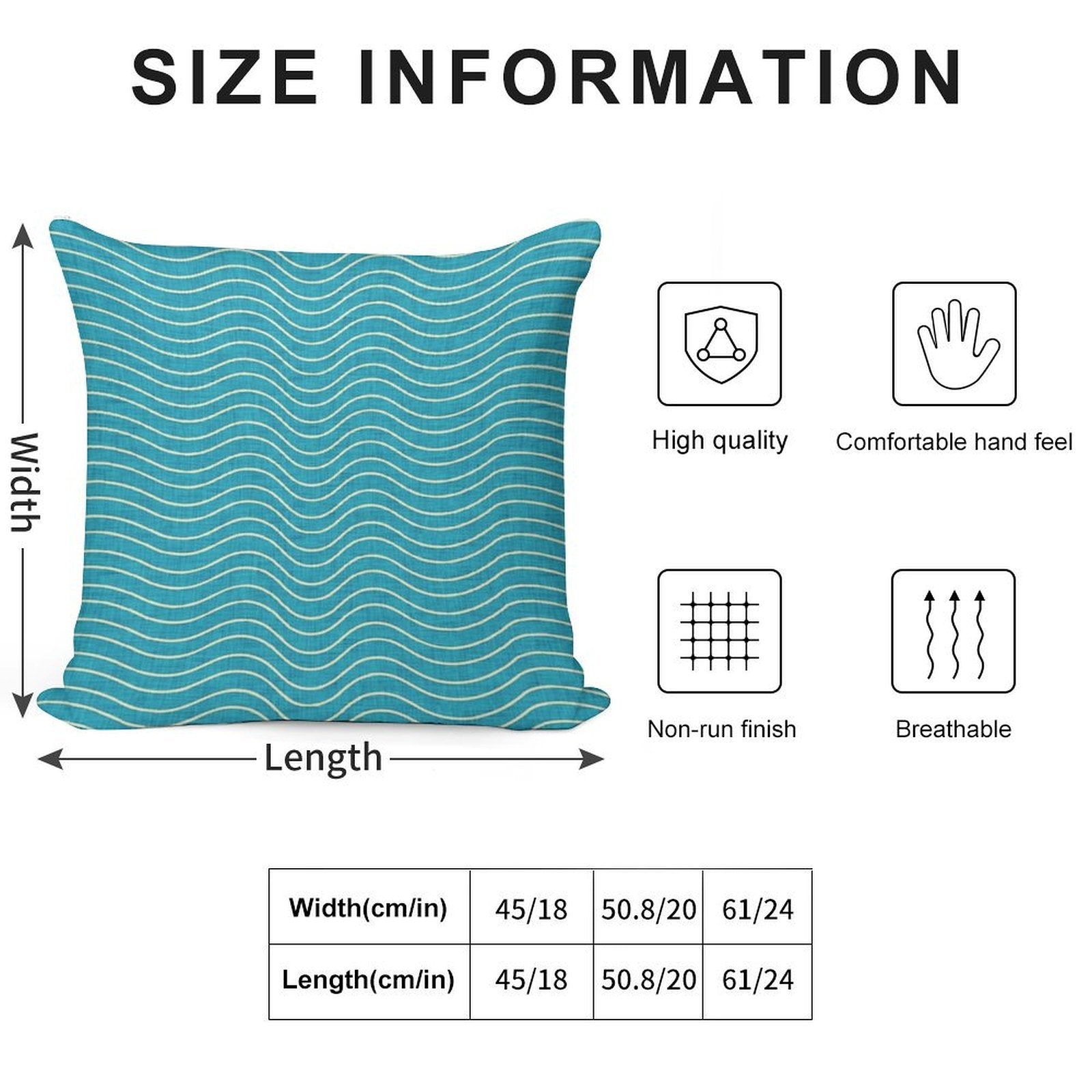 Surfing Waves Blue Soft Warmth Comfort Throw Pillow