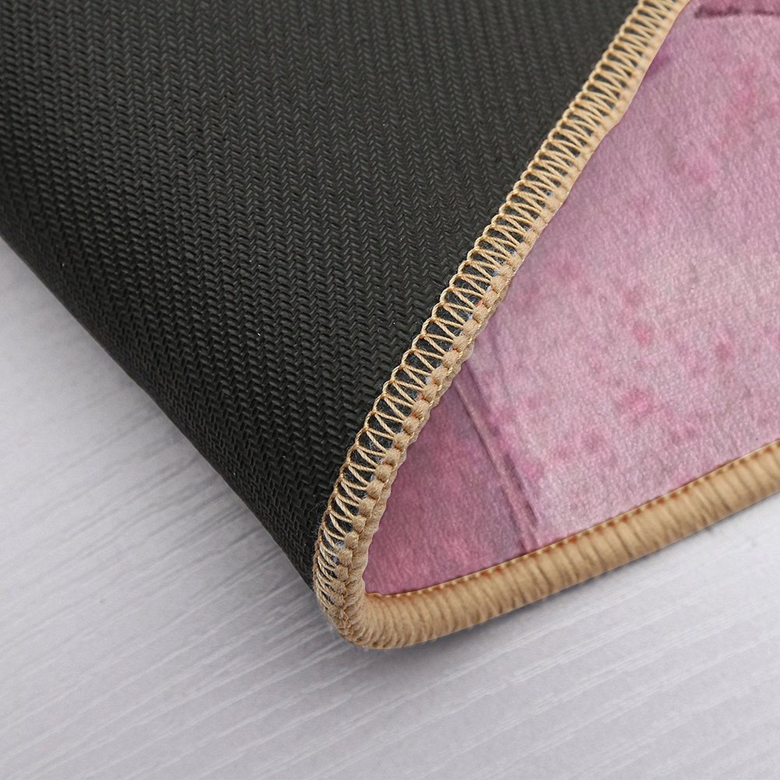 Pink Turtle Shell  Stain-Proof Bath Mat