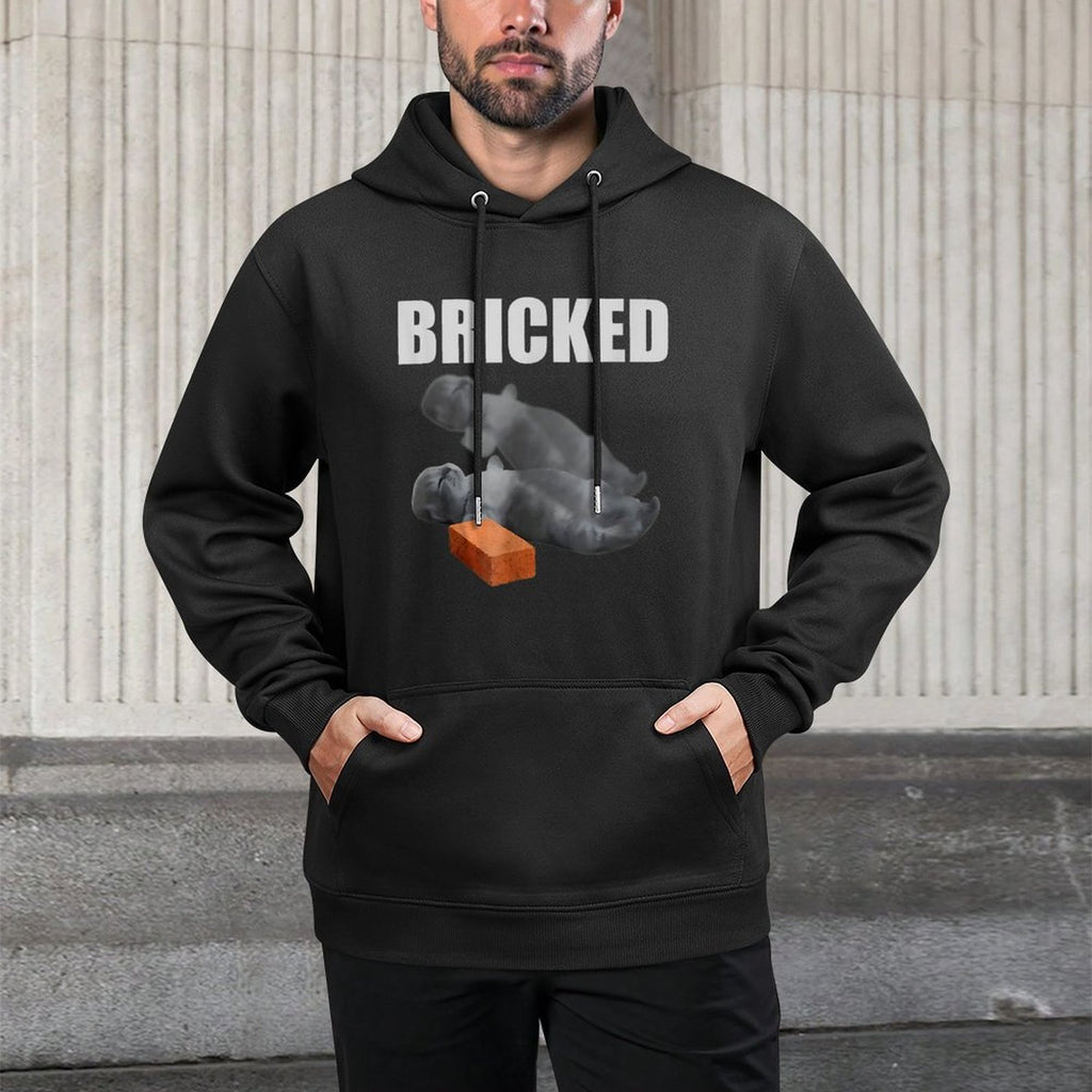 Cat Bricked Funny Knocked Out Meme Silly Cats Saying Versatile Streetwear Hoodie