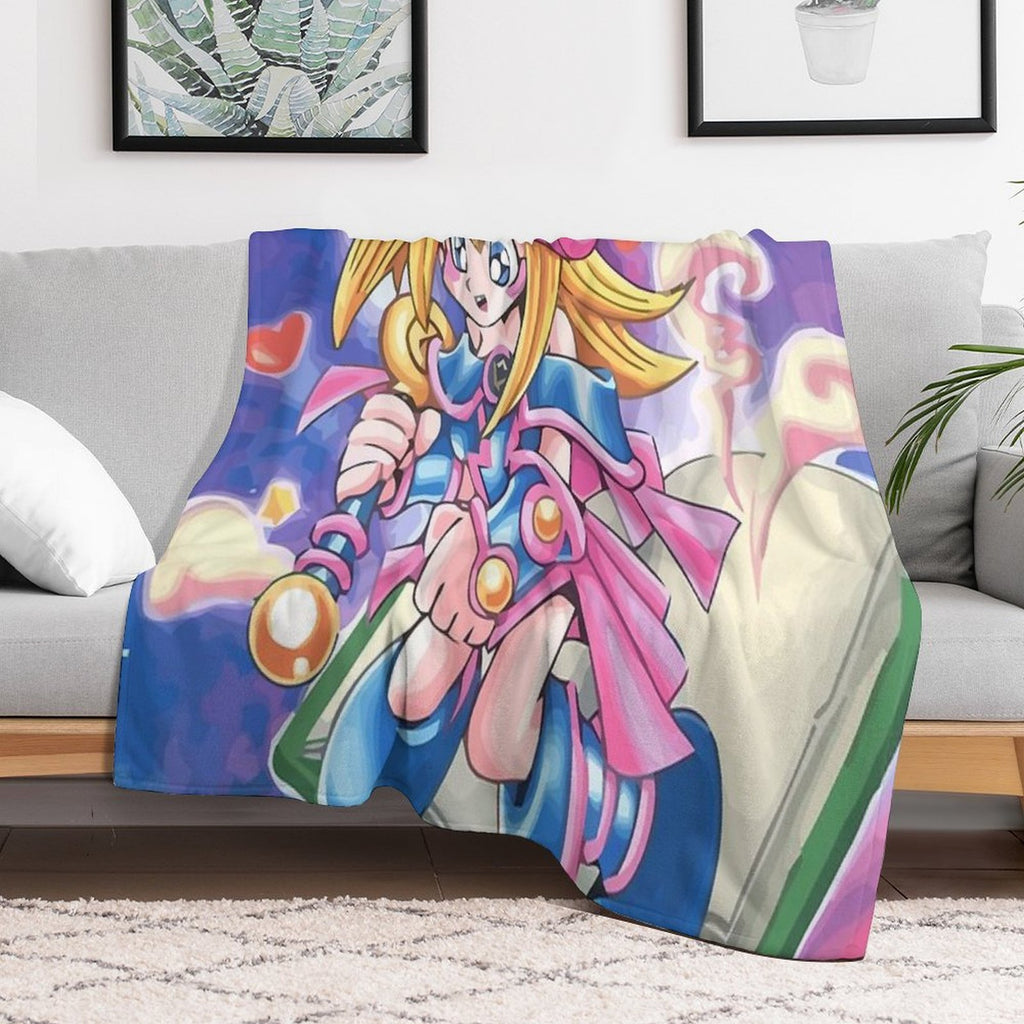 Toon Black Magic Girl Multi-functional Throw Blanket