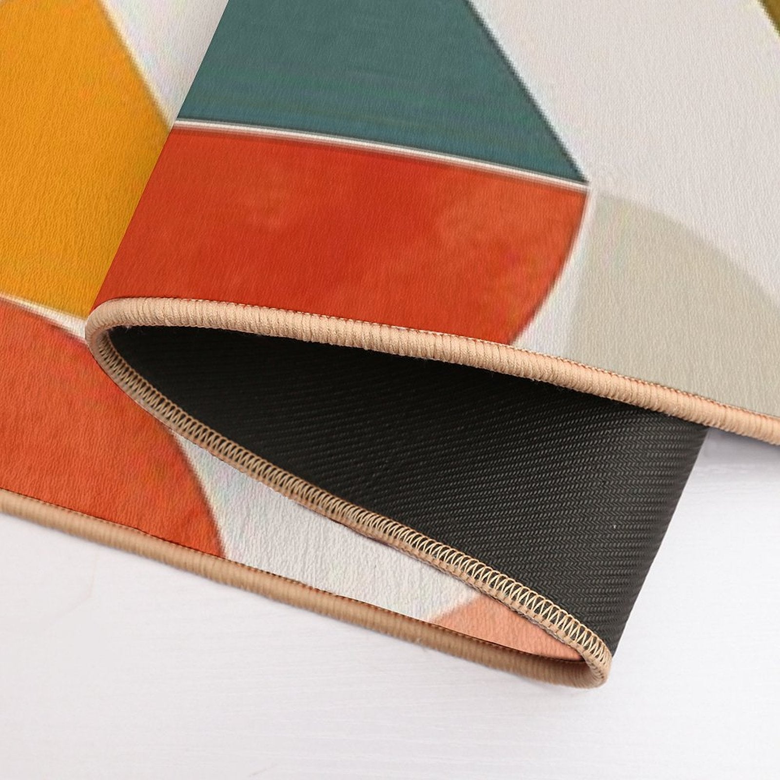 Bauhaus Geometric Colorful 2  High-Traffic Bath Mat