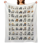 Adventure 4x4 Camping Rig Motif - 2  Wilderness Motif Series Quick-dry Throw Blanket