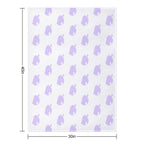 Lilac Animal Crossing Leaf Durable Throw Blanket