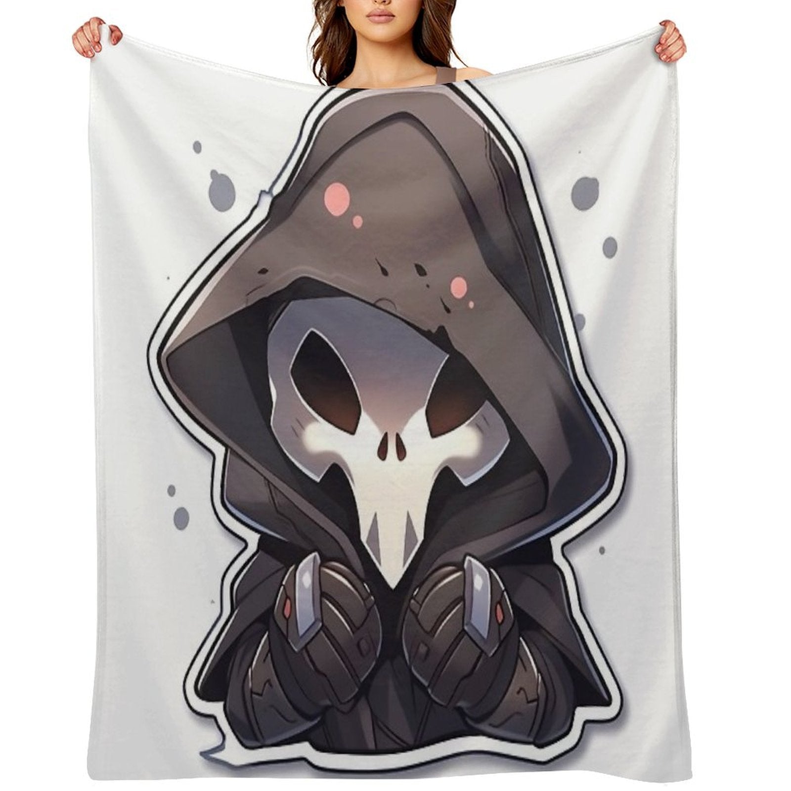 Cute Reaper Durable Throw Blanket