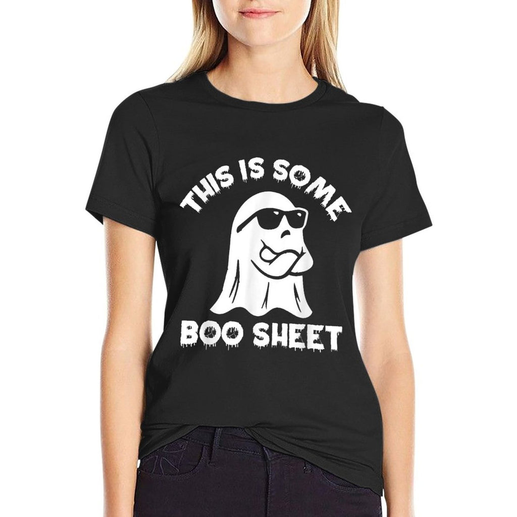This Is Some Boo Sheet Ghost Funny Retro Halloween Costume  Versatile T-Shirt
