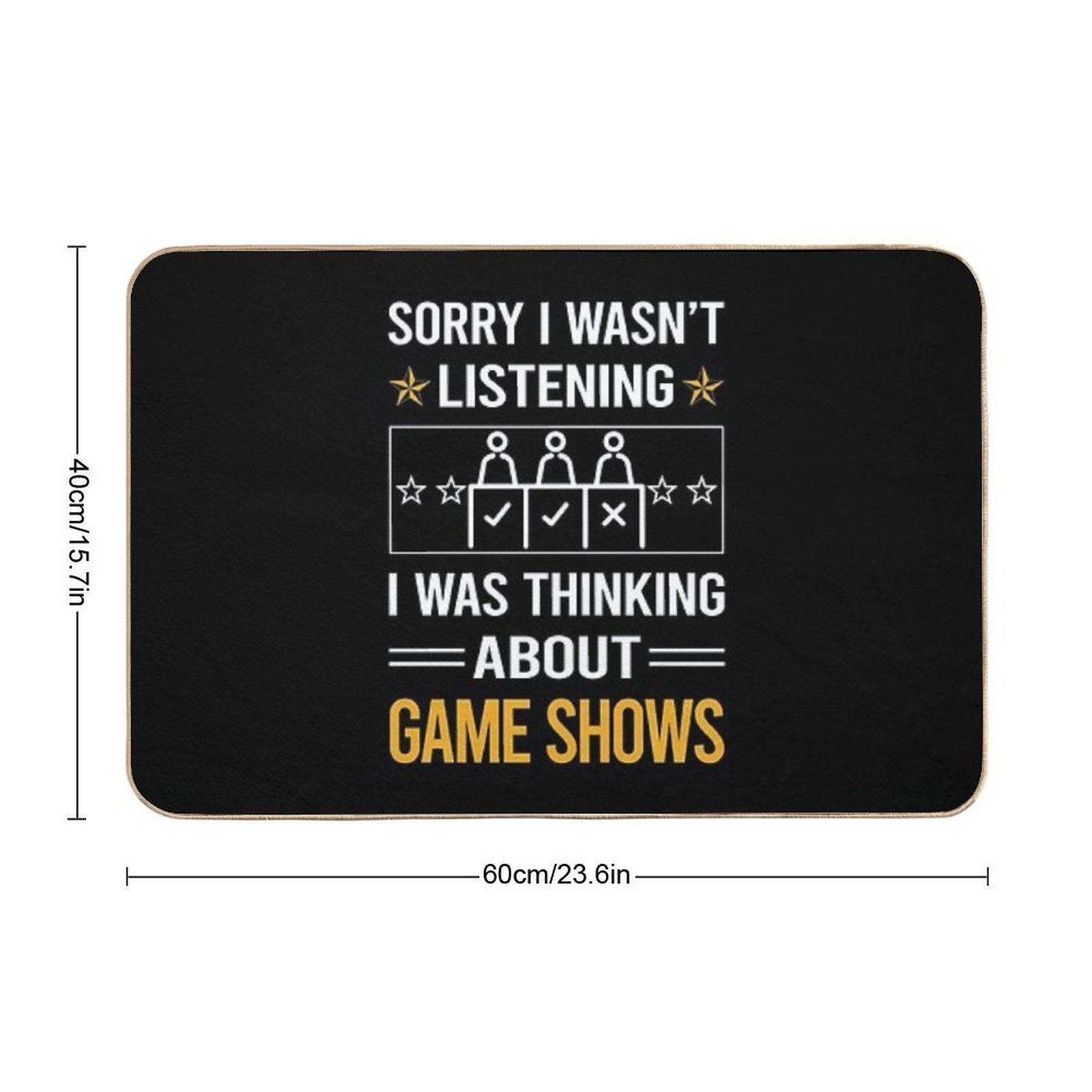 Funny Listening Game Shows TV Show  Rapid-Drying Bath Mat