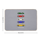 Sporting Triumphs (Triumph Sports Cars) Classic Car Collection  Easy To Clean Bath Mat