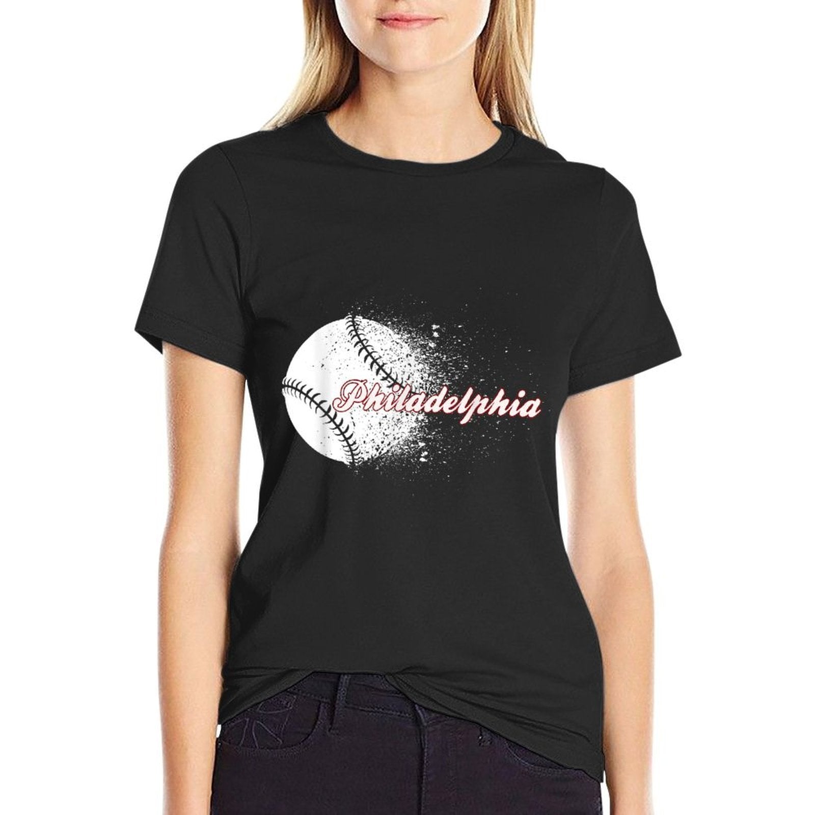 Philadelphia Baseball Skyline Philly Men Women  Trendy Pattern T-Shirt