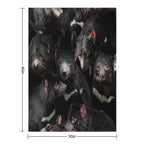 Tasmanian Devils Quick-dry Throw Blanket