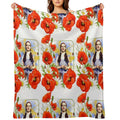 Dorothy Poppies Wrinkle-free Throw Blanket
