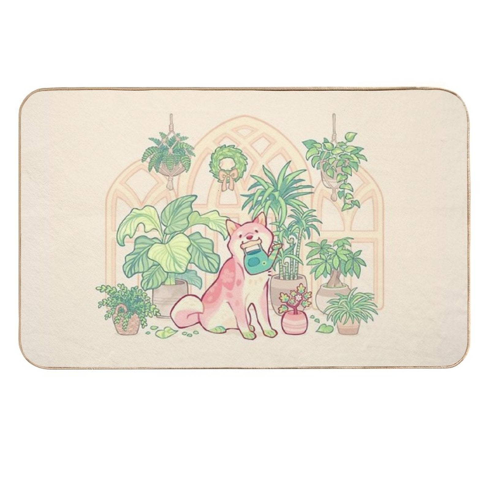 Green Thumb Shibakura  Dirt-Trapping Bath Mat