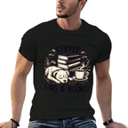 Funny Cute Coffee Dog Books Lover Gift Idea Women Men Kids  Vintage-inspired T-Shirt