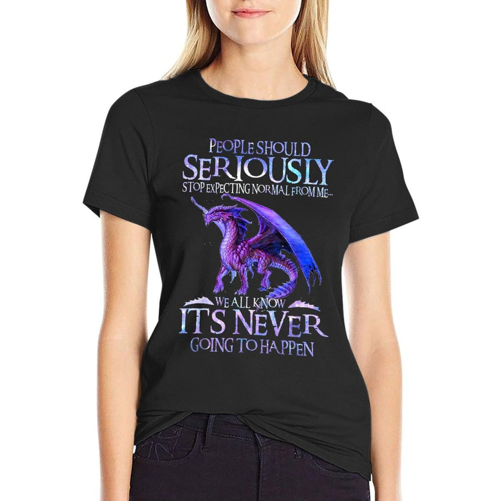 Cute Dragon Seriously Dragon For Women And Girls Funny  Vintage-inspired T-Shirt