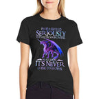 Cute Dragon Seriously Dragon For Women And Girls Funny  Vintage-inspired T-Shirt
