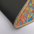 Palm Leaves Abstract  Stain-Proof Bath Mat