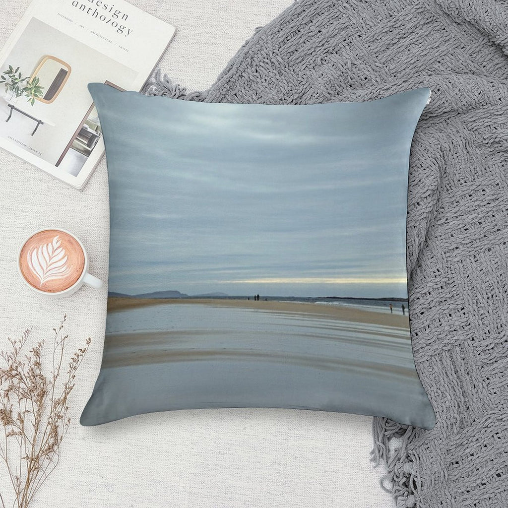 Luskentyre Beach, Isle of Harris Soft Anti-Pilling Throw Pillow