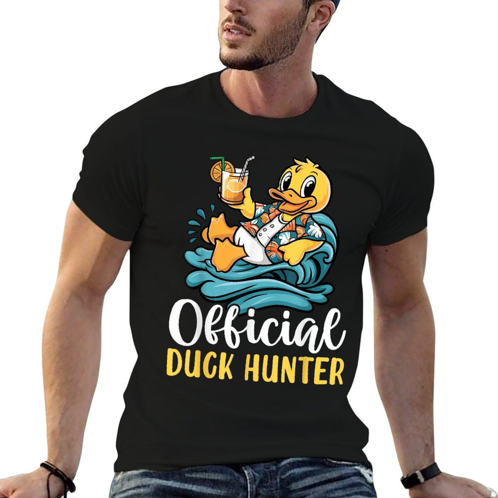 Duck Cruise Boat Funny Rubber Duck Hunting Squad  Eco-friendly Material T-Shirt