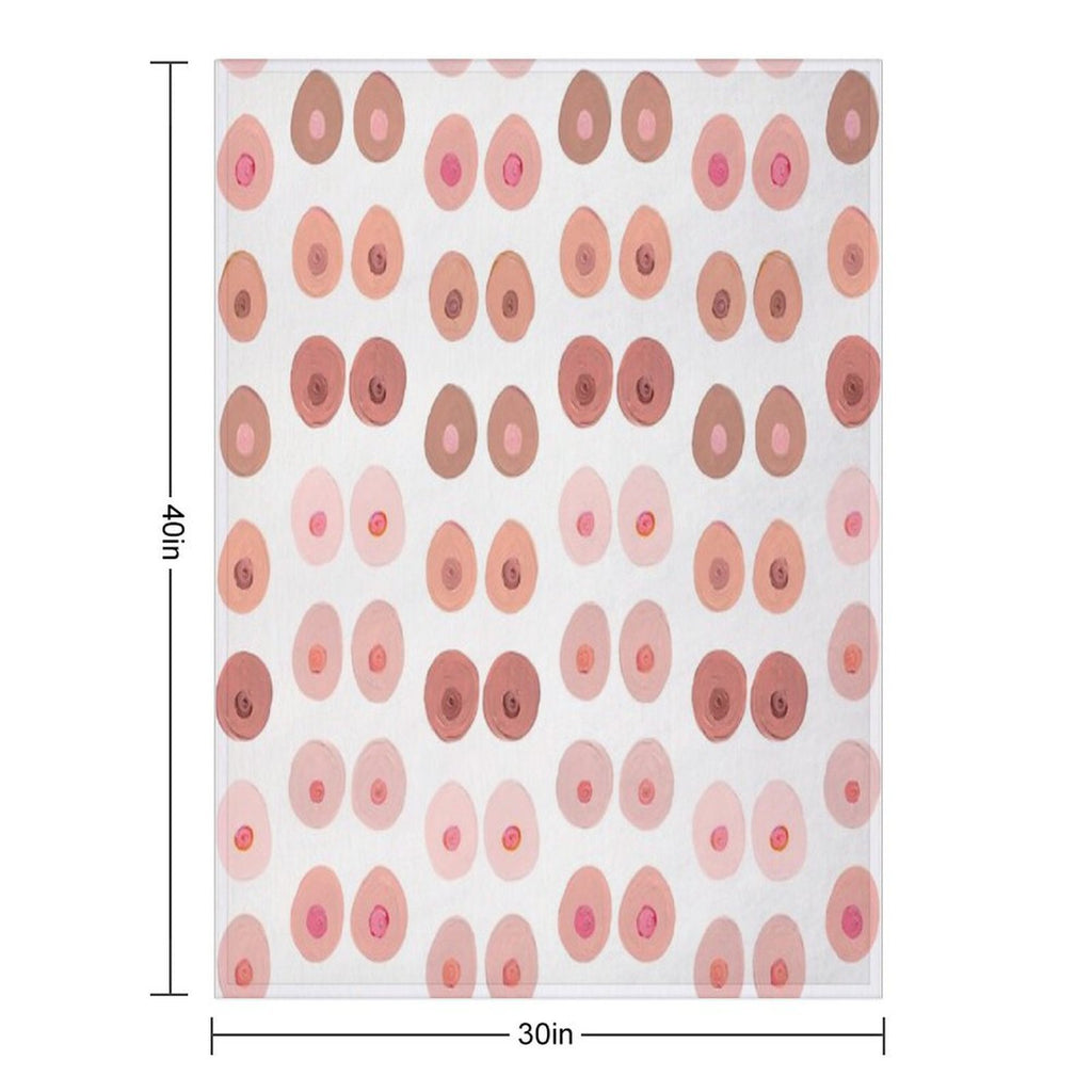 Boobs Shrink-resistant Throw Blanket
