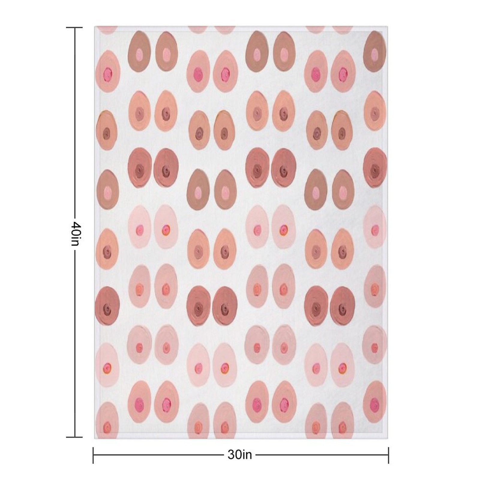 Boobs Shrink-resistant Throw Blanket