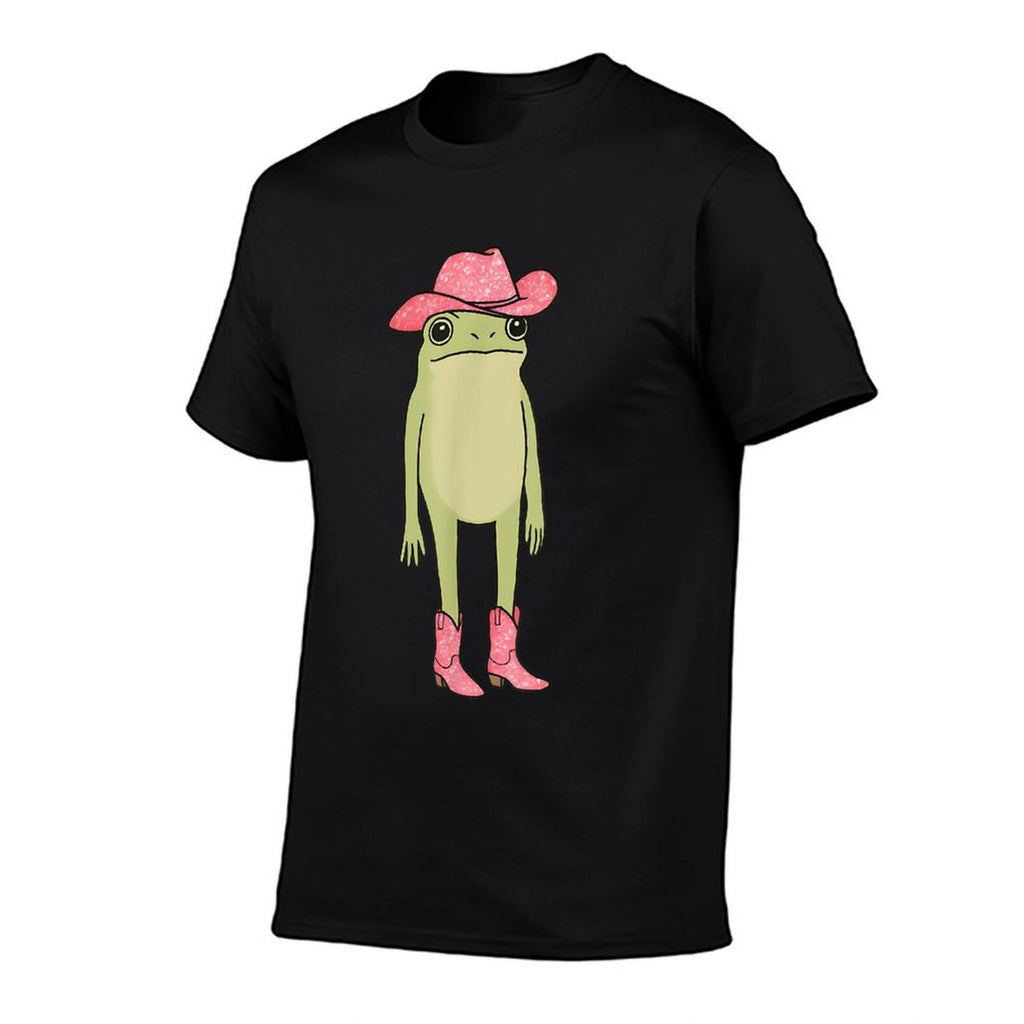 Western Country Cowgirl Rodeo  Funny Cowboy Frog Cartoon  Relaxed-fit T-Shirt