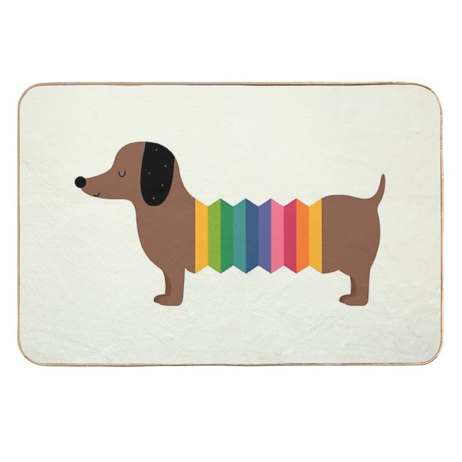 Rainbow Dooooog  Easy Maintenance Bath Mat
