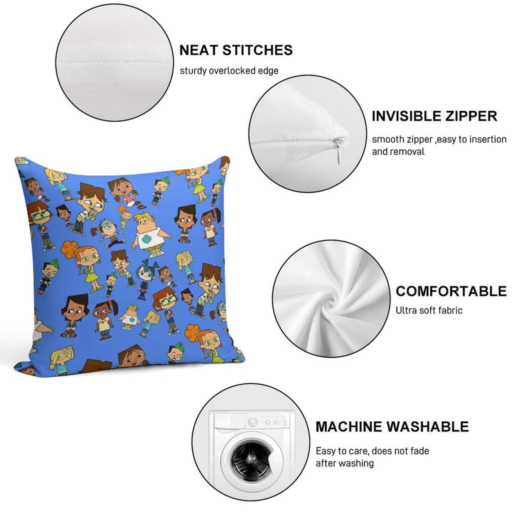 Total Dramarama; Blue Soft Multiple Sizes Throw Pillow