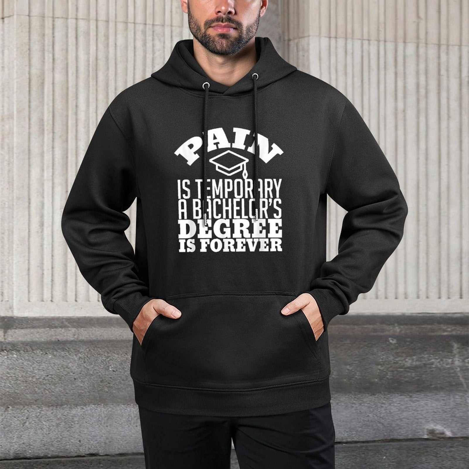 College Graduation Gift T Funny Bachelor Degree Gift Shape Retention Hoodie