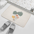 Cat And Plant 36  Multi-Purpose Bath Mat