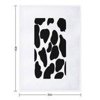 Cow Print Pattern Plush Throw Blanket