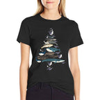 Whales Christmas Tree Ocean Mammals Xmas Women Men Kids  Quick-drying T-Shirt